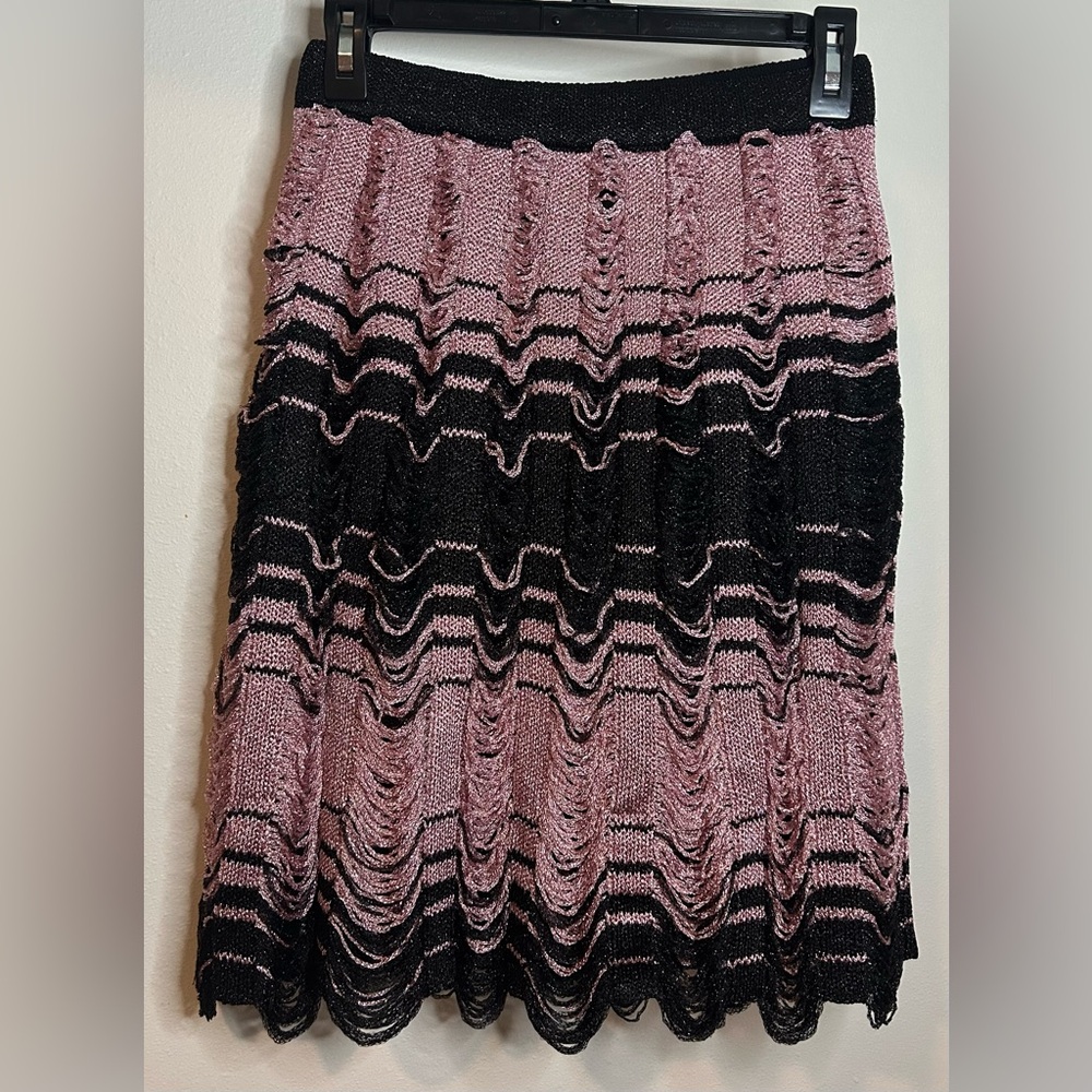 NWT M MISSONI METALLIC STRIPE SKIRT SIZE 46 IT (US 10) AND 44 (US 8)